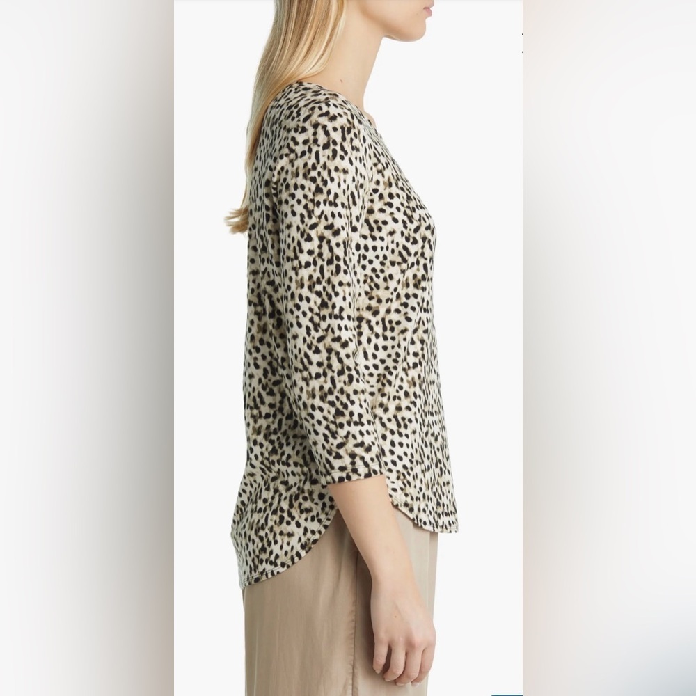 Tommy Bahama Ashby Isles Lagoon Black and Cream Patterned Long Sleeve Top Size M - Picture 4 of 11